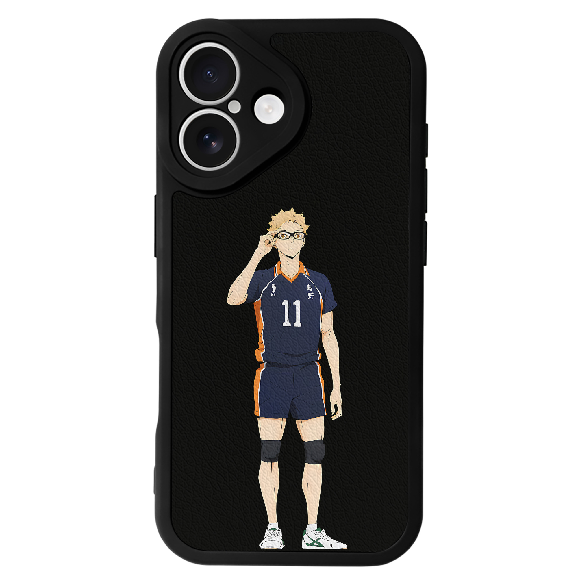 （画像用） ハイキュー!! Haikyu!! 【iPhone 16シリーズ対応】シリコンスマホケース（レザー調） 材質：シリコン